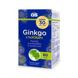 GS Ginkgo 60 mg s hořčíkem 90+30 tablet NAVÍC