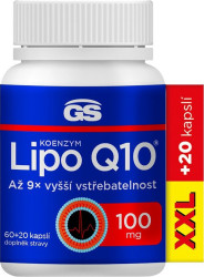 GS Koenzym Lipo Q10 100 mg 80 kapslí