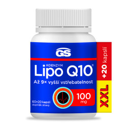 GS Koenzym Lipo Q10 100 mg XXL 60+20 kapslí