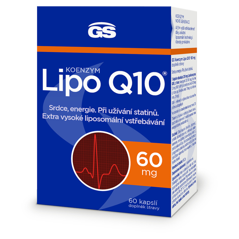 GS Koenzym Lipo Q10 60mg 60 kapslí