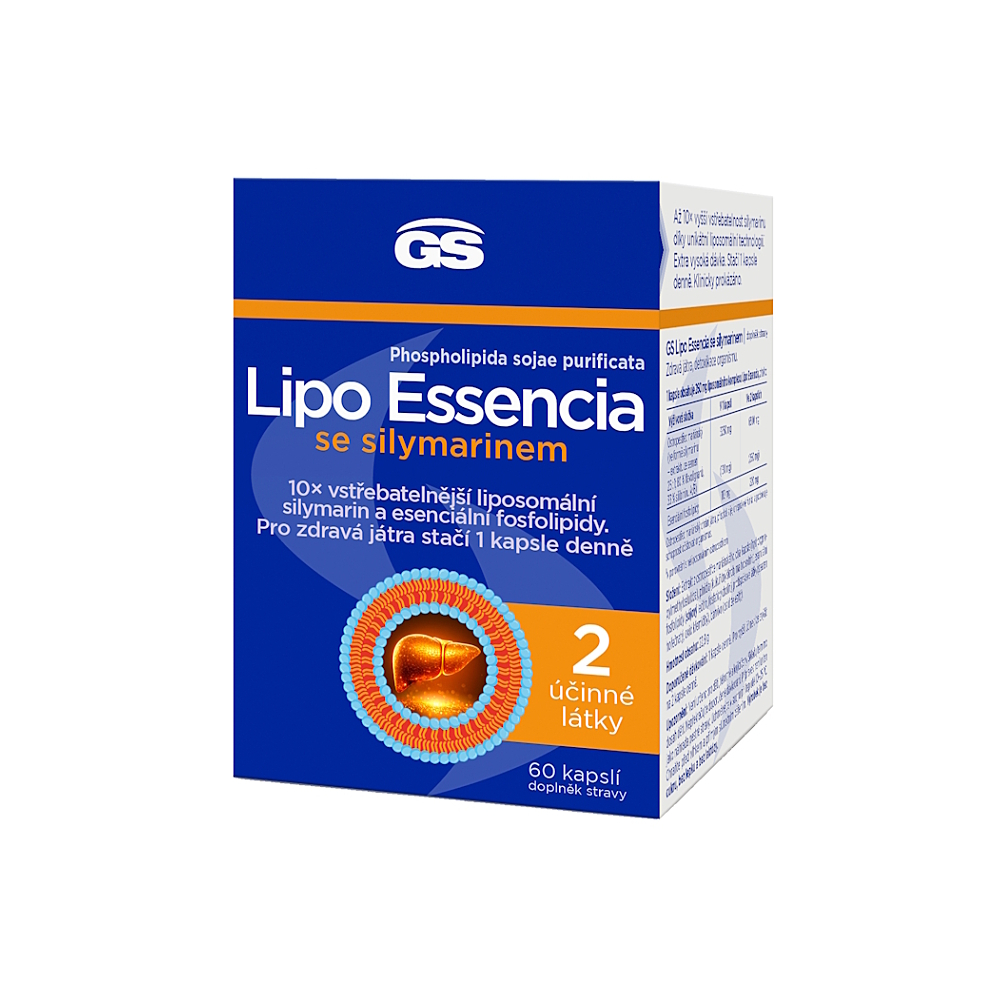 GS Lipo Essencia se silymarinem 60 kapslí