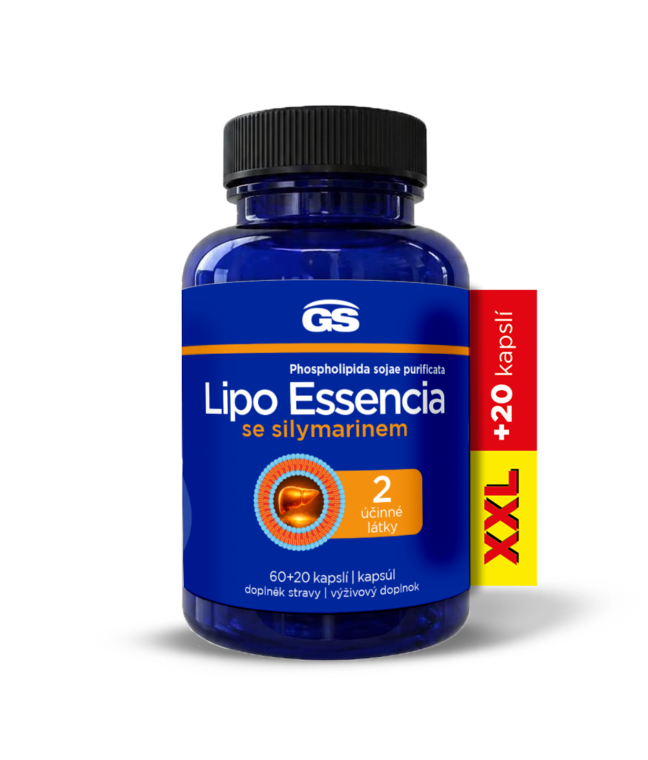 GS Lipo Essencia se silymarinem XXL 60+20 kapslí