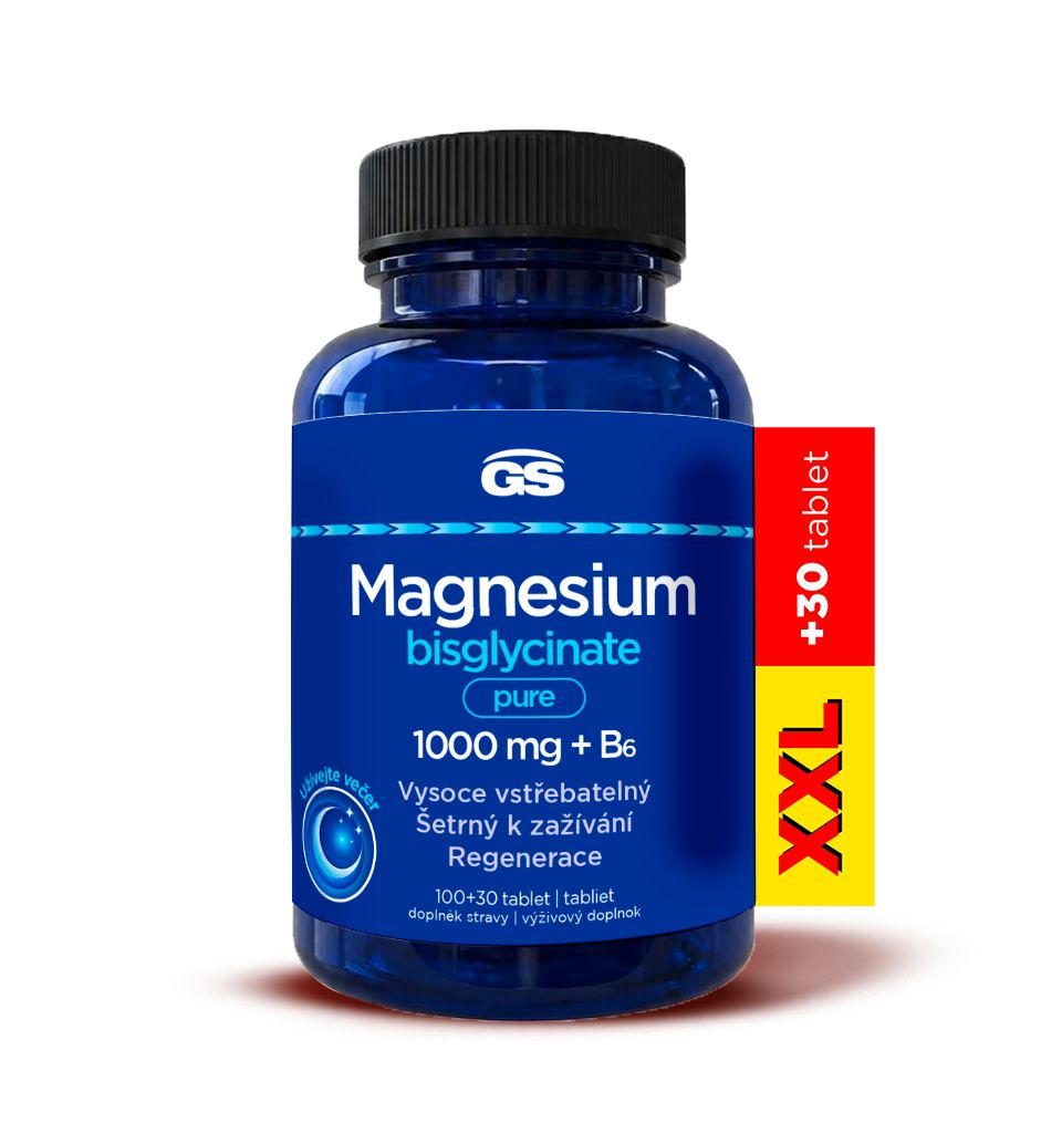 GS Magnesium bisglycinate pure 1000 mg + B6 XXL 100+30 tablet