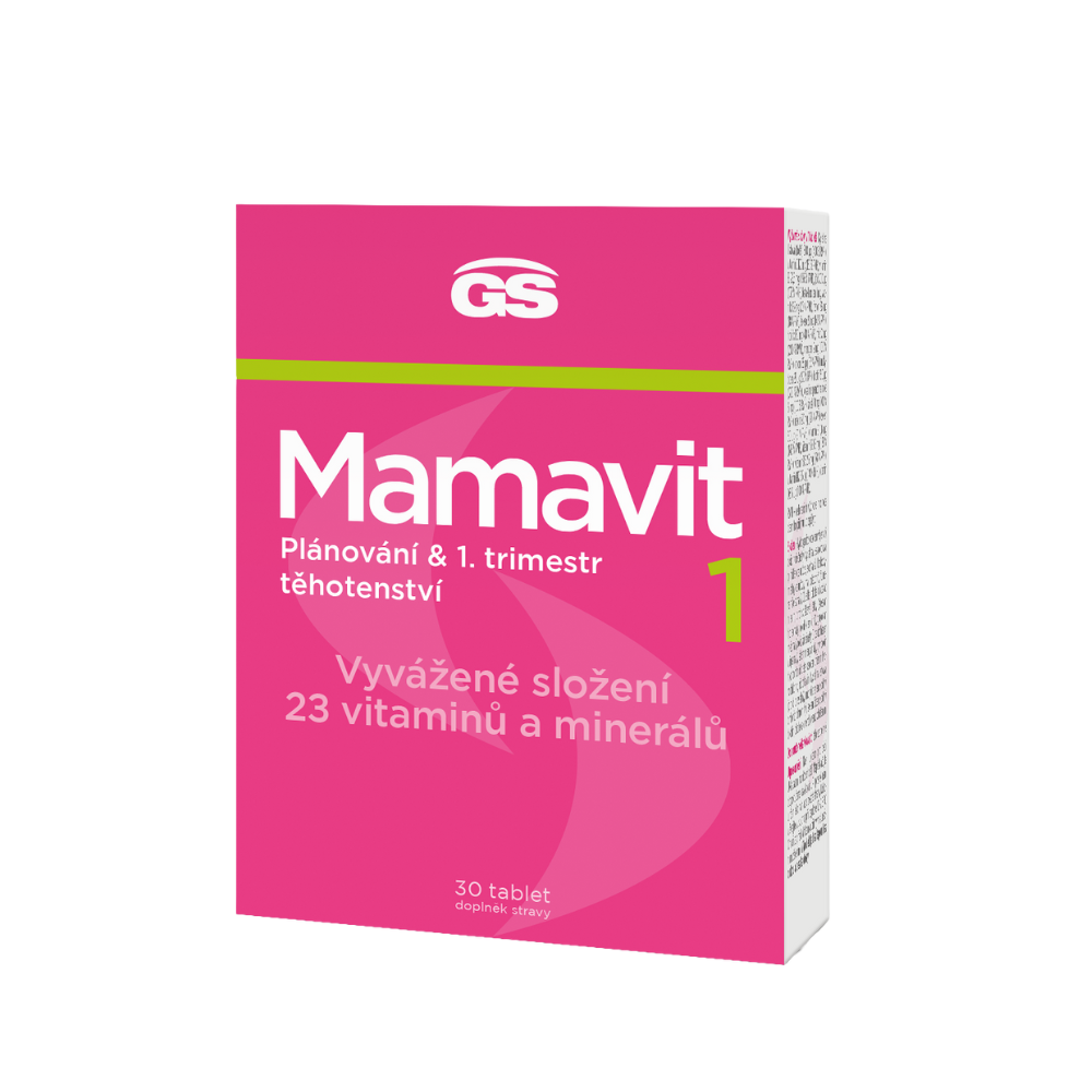 GS Mamavit 1 Plánování a 1. trimestr, 30 tablet