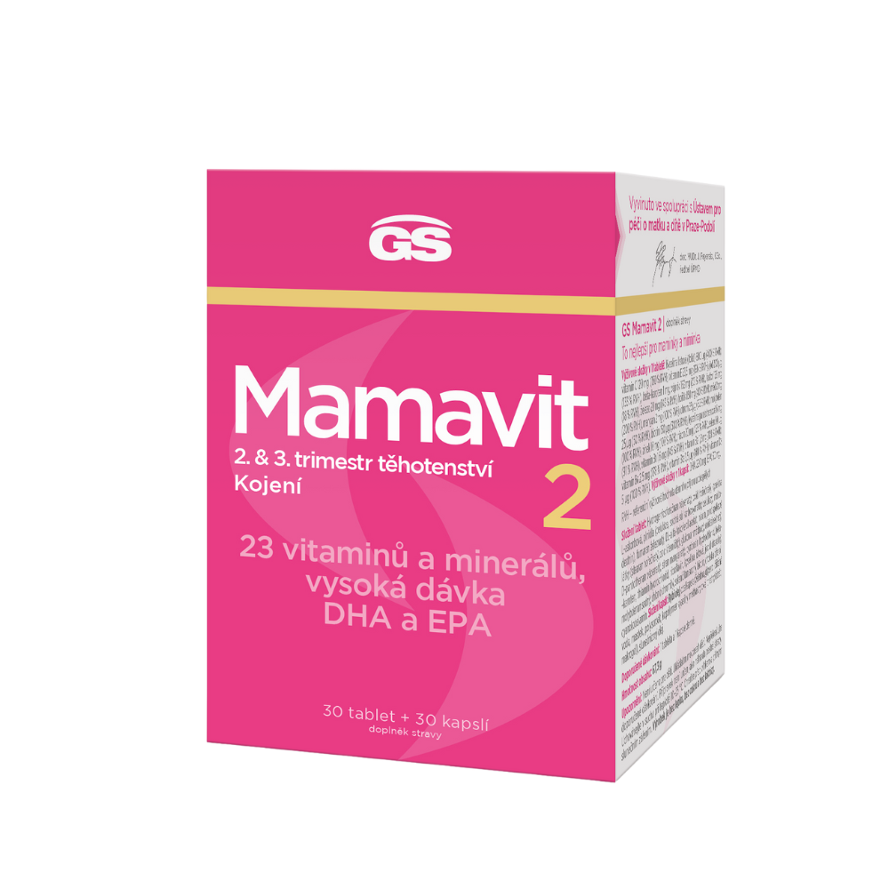GS Mamavit 2 Těhotenství a kojení, 30 tablet + 30 kapslí