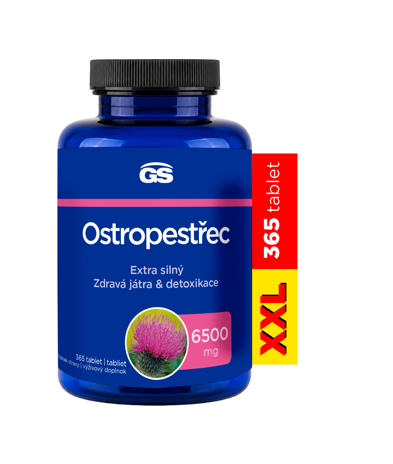 GS Ostropestřec 6500 mg XXL 365 tablet