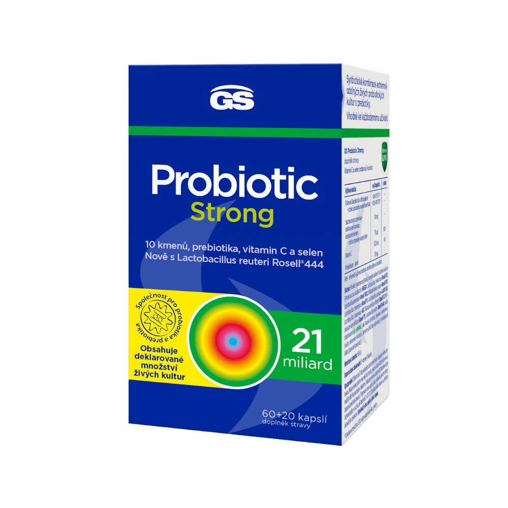 GS Probiotic Strong, 60+20 kapslí