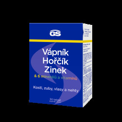 GS Vápník, hořčík, zinek, 30 tablet