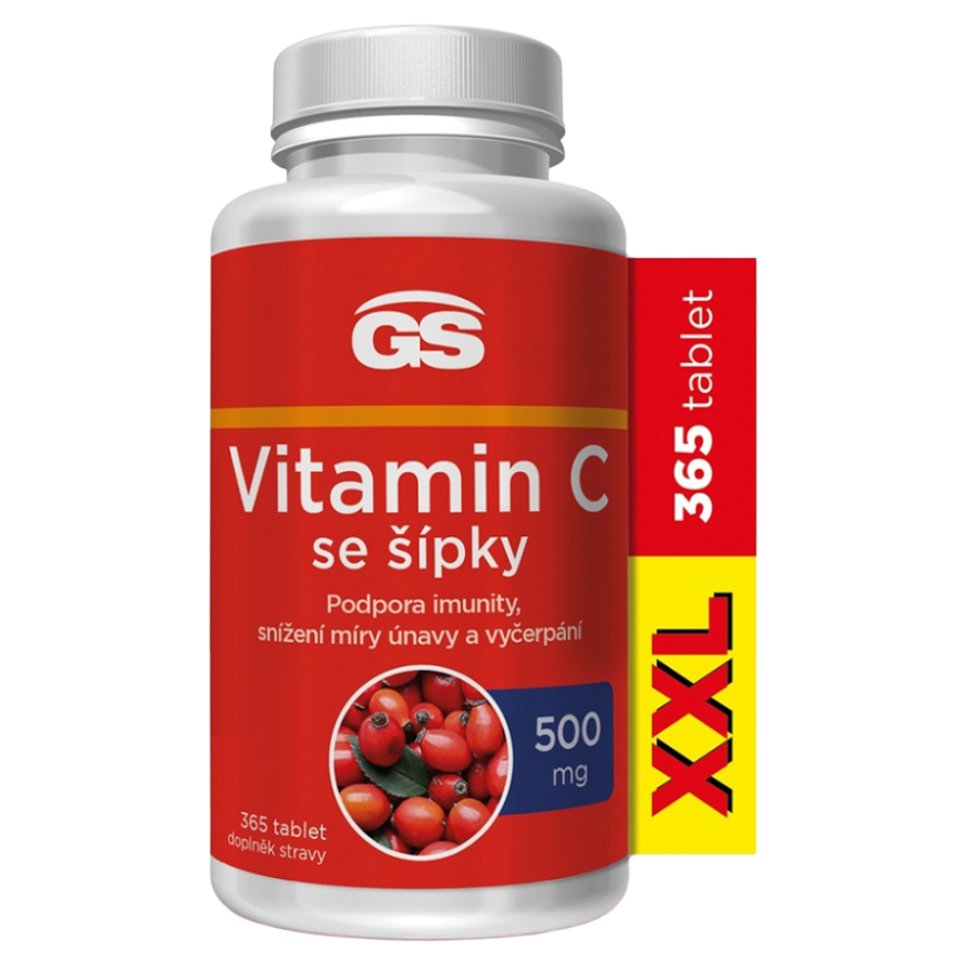 GS Vitamin C500 se šípky XXL 365 tablet