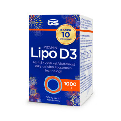 GS Vitamin Lipo D3 1000 IU 60+10 kapslí NAVÍC