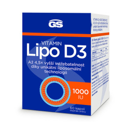 GS Vitamin Lipo D3 1000 IU 60 kapslí