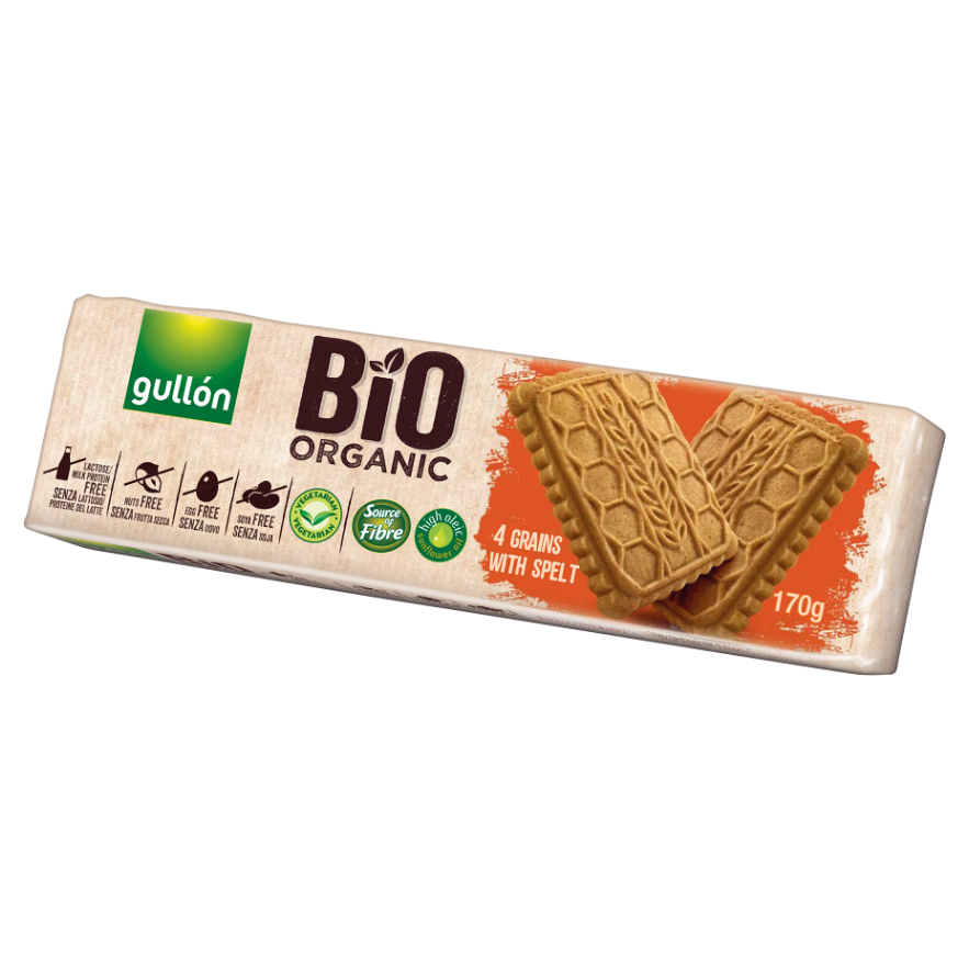 GULLÓN Sušenky s obilovinami BIO 170 g