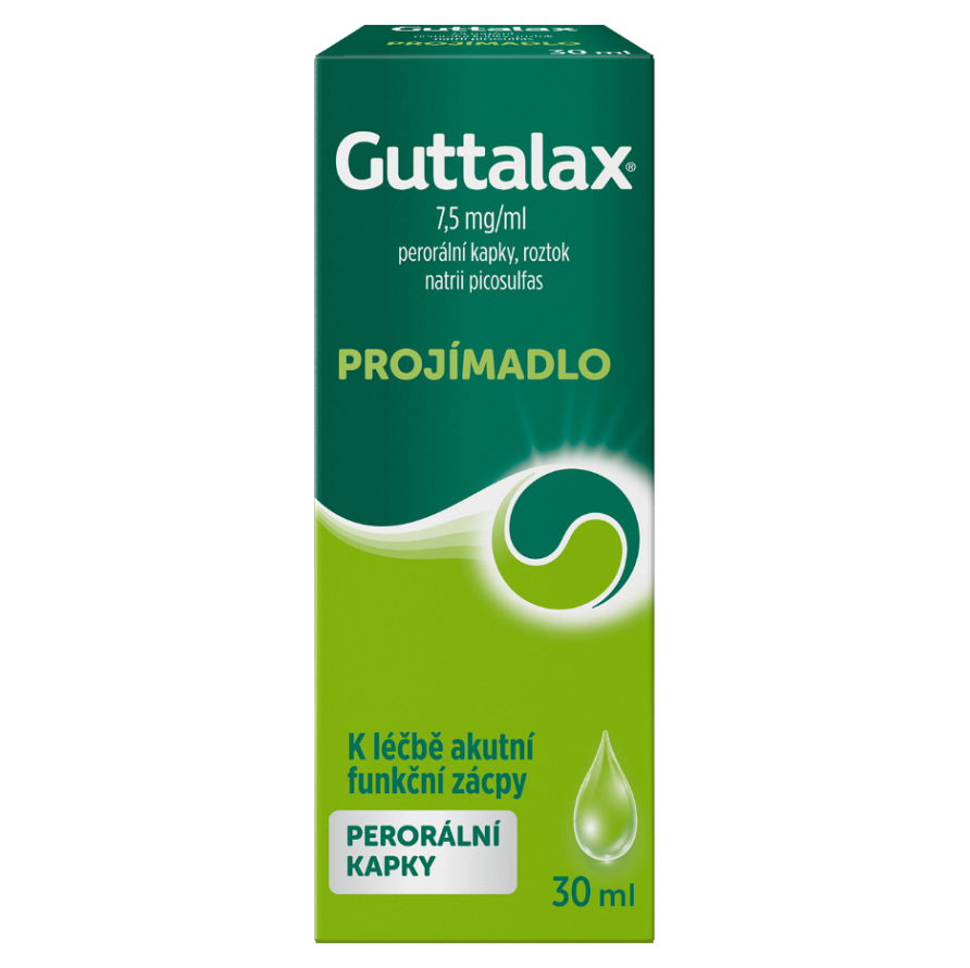 GUTTALAX 7.5mg/ml Projímadlo kapky, roztok 30 ml