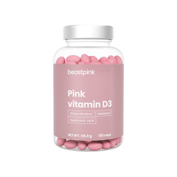 GYMBEAM BeastPink vitamin D3 120 kapslí