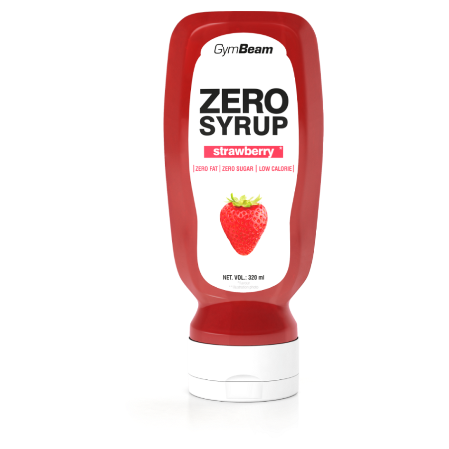 GYMBEAM  Bezkalorický sirup jahoda 320 ml