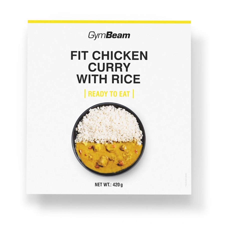 GYMBEAM Fit kuřecí kari s rýží na indický způsob ready to eat 420 g