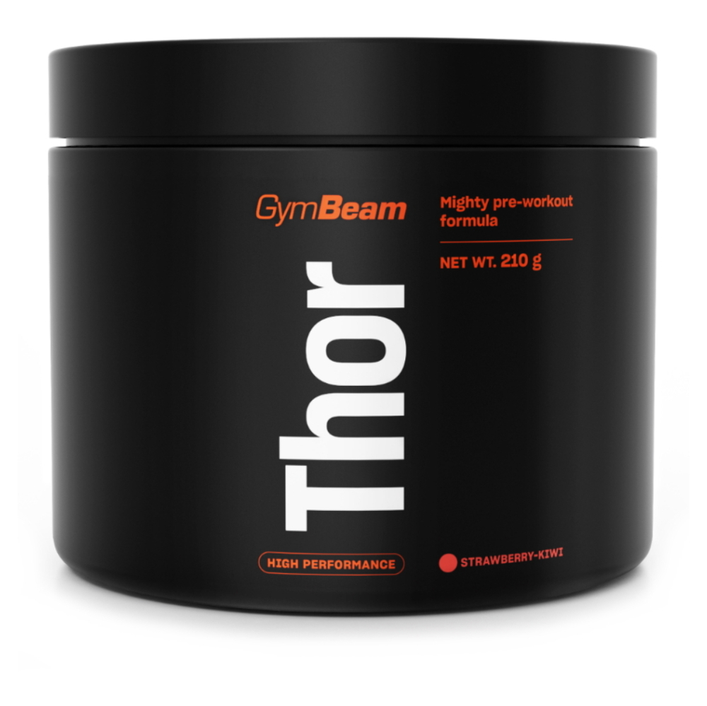 GYMBEAM Thor předtréninkový stimulant jahoda kiwi  210 g