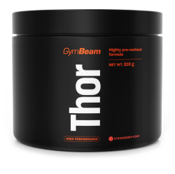 GYMBEAM Thor předtréninkový stimulant jahoda kiwi  210 g
