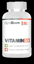 GYMBEAM Vitamin D3 2000 IU, bez příchuti 240 měkkých tobolek