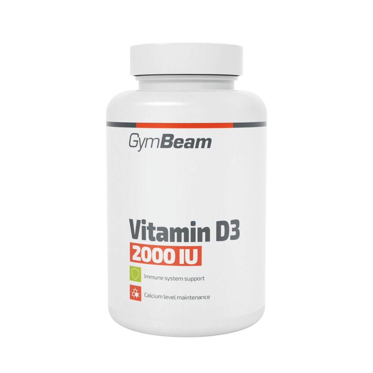 GYMBEAM Vitamin D3 2000 IU 1430 g- bez příchut 120 kapslí
