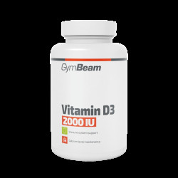 GYMBEAM Vitamin D3 2000 IU 1430 g- bez příchut 120 kapslí