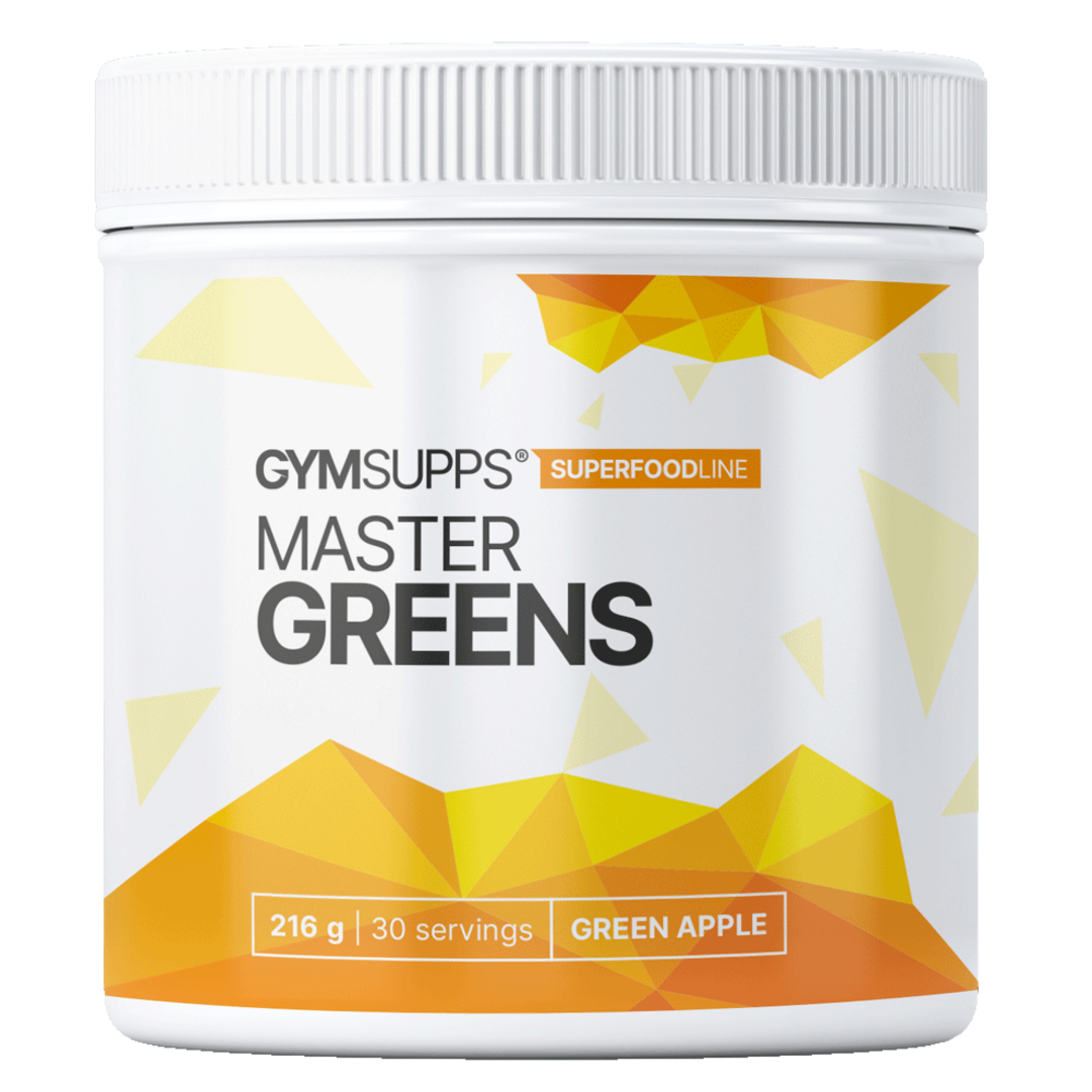 Gymsupps Master Greens citrónový ledový čaj
