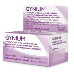 GYNIUM 108 CFU/108 CFU tvrdé vaginální tobolky 10 kusů