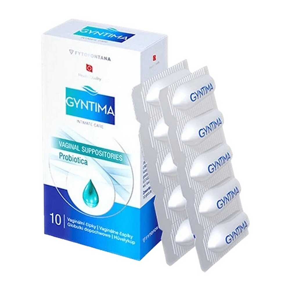 GYNTIMA Probiotica vaginální čípky 10 kusů