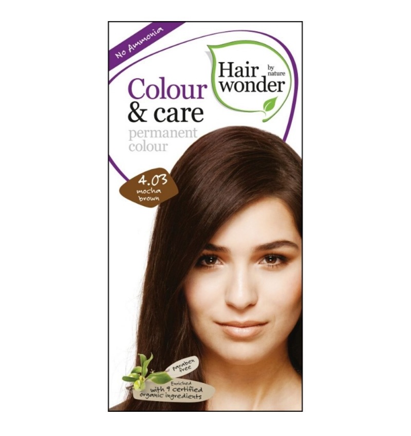 Hairwonder Colour&Care 4.03 Mocca hnědá barva na vlasy 100 ml