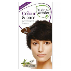 HAIRWONDER Dlouhotrvající barva na vlasy 3 Tmavě hnědá BIO 100 ml