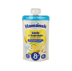 HAMÁNEK Banán a tvaroh 6+ 100 g