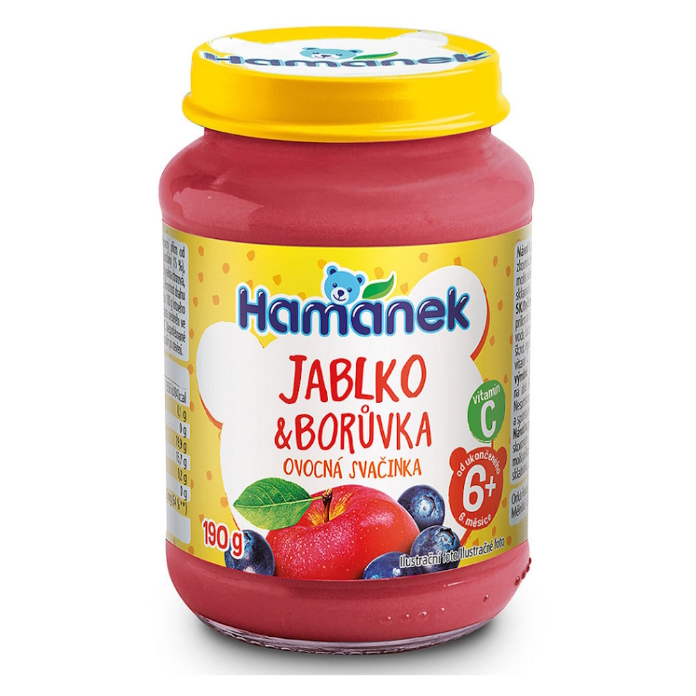 HAMÁNEK Borůvka s jablky 6m+ 190 g