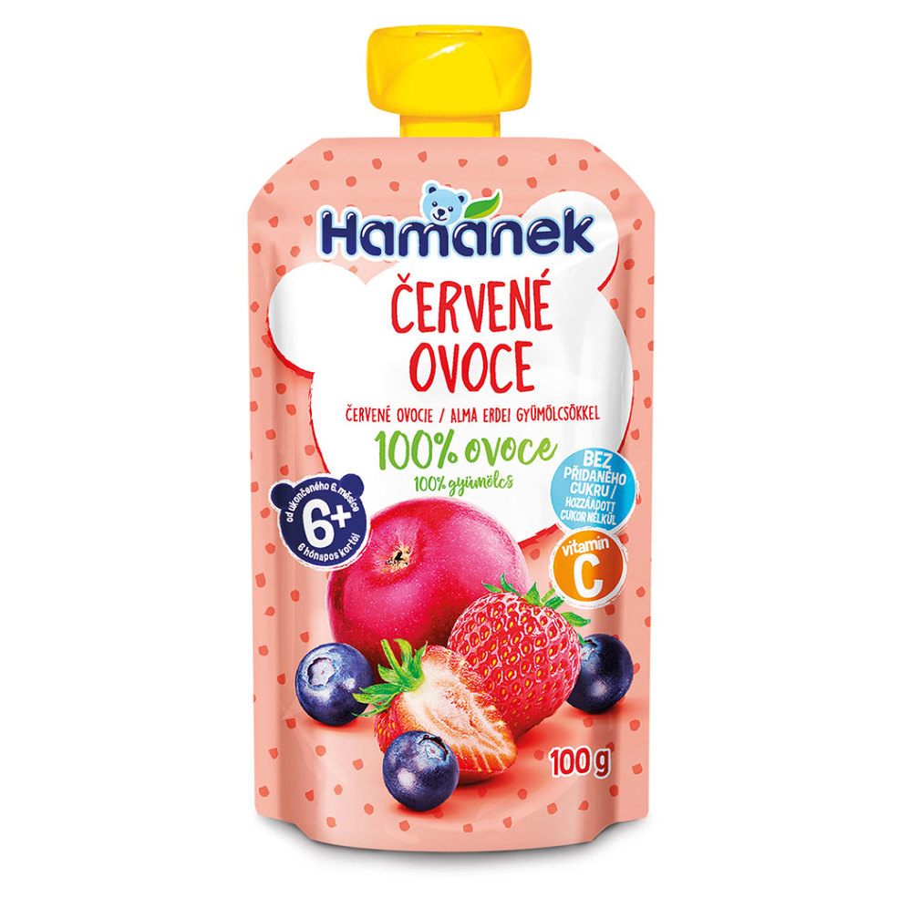 HAMÁNEK Červené ovoce 6m+ 100 g