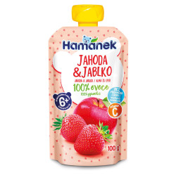 HAMÁNEK Jahoda s jablkem 6m+ 100 g