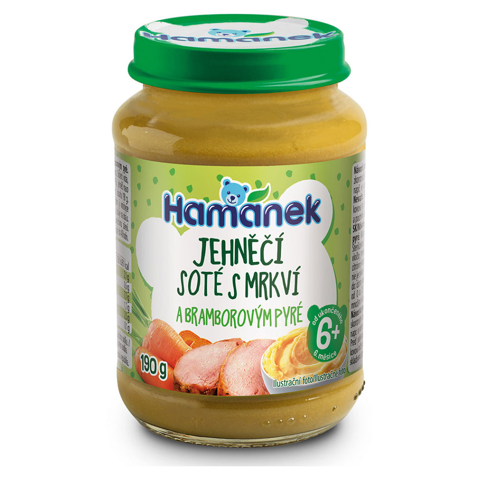 HAMÁNEK Jehněčí soté s mrkví a bramborovým pyré 6m+ 190 g