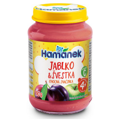 HAMÁNEK Kojenecká výživa švestka s jablky 4m+ 190 g
