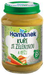 HAMÁNEK Kuře se zeleninou a rýží 190 g