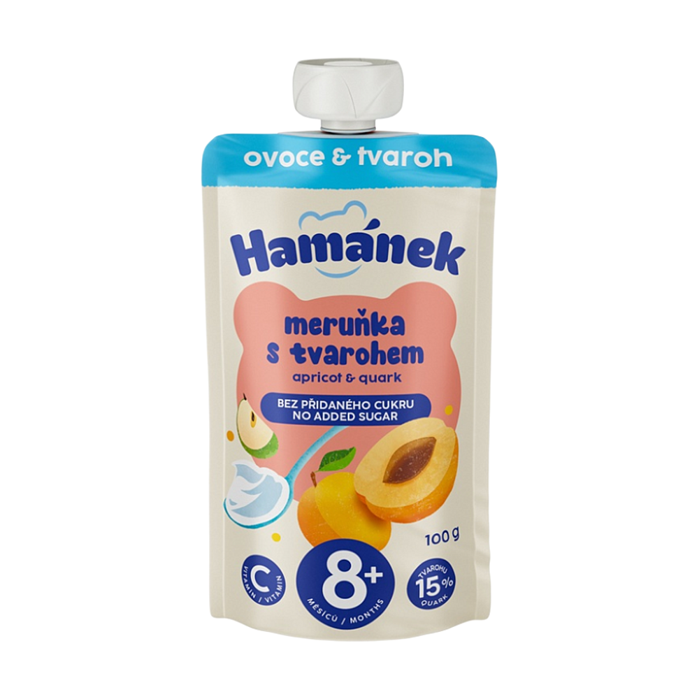 HAMÁNEK Meruňka s tvarohem 8m+ 100 g