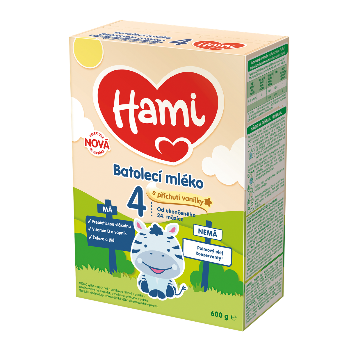 Hami 4 s příchutí vanilky 600 g