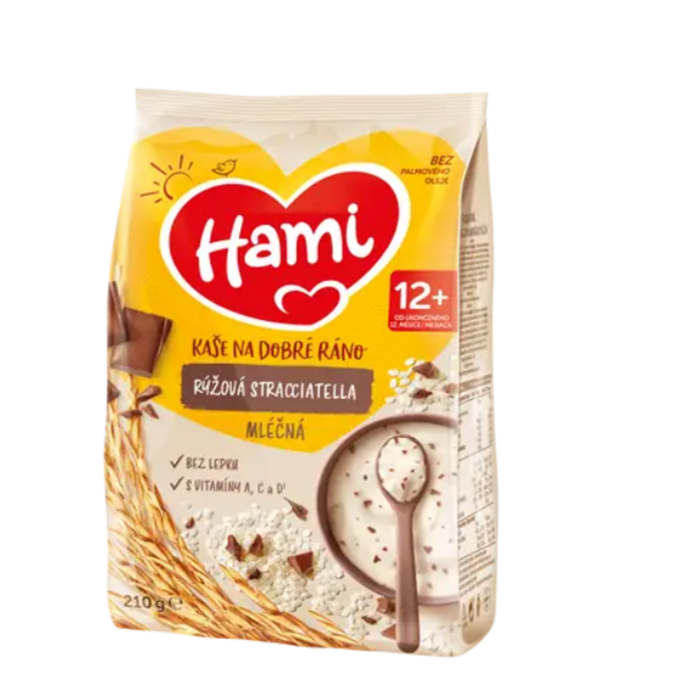 HAMI DR mléčná kaše rýžová stracciatella 12m+ 210 g