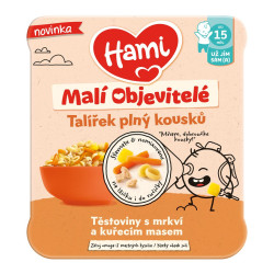 Hami Malí objevitelé Těstoviny s mrkví a kuřecím masem 15+ 200 g