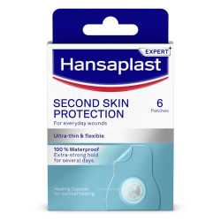 HANSAPLAST Second skin náplast hydrokoloidní 6 kusů
