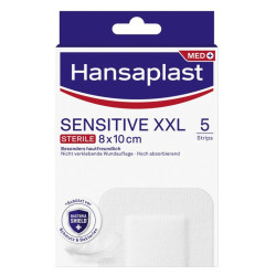 HANSAPLAST Sensitive XXL náplast 5 kusů