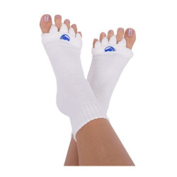 HAPPY FEET Adjustační ponožky White velikost L