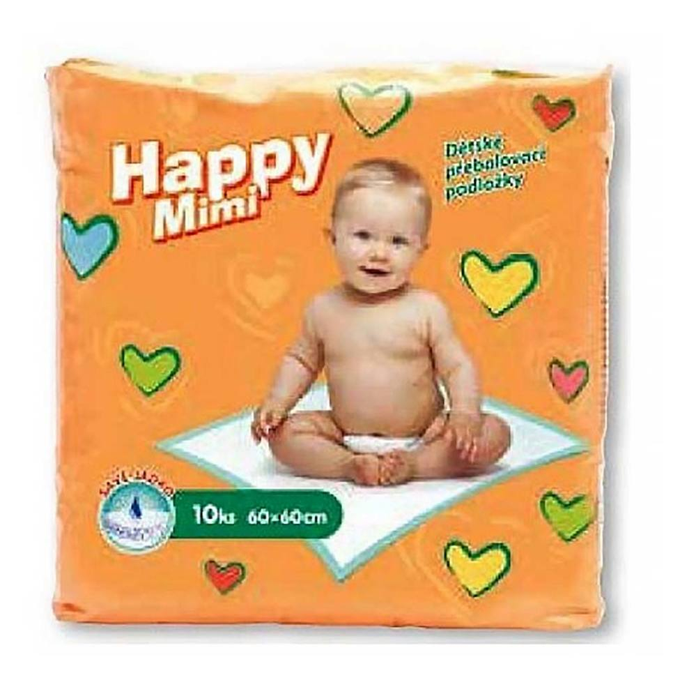 HAPPY MIMI dětské přebalovací podložky 10 ks