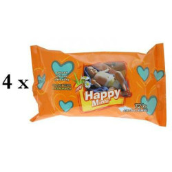 HAPPY MIMI Dětské vlhčené ubrousky 4x72 kusů