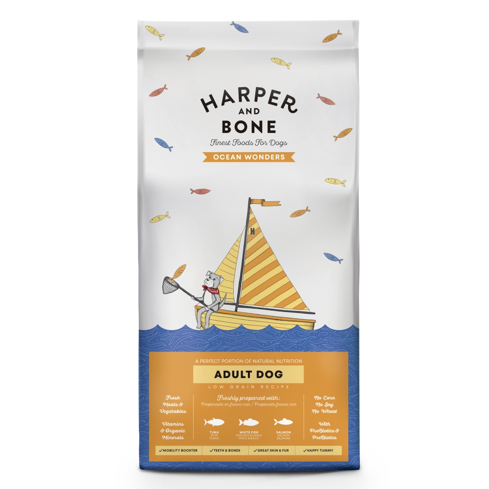 Harper and Bone Dog Adult Large & Medium divy oceánu 12 kg