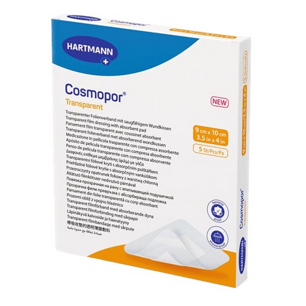 HARTMANN Cosmopor transparent sterilní 9 x 10cm 5 kusů