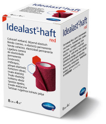 Hartmann Idealast-haft color 8 cm x 4 m obinadlo elastické červené