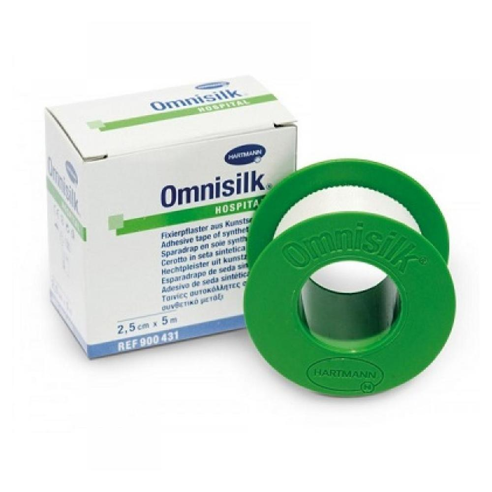 HARTMANN Náplast OMNISIKL bílé hedvábí 2,5 cm x 5 m 1 ks